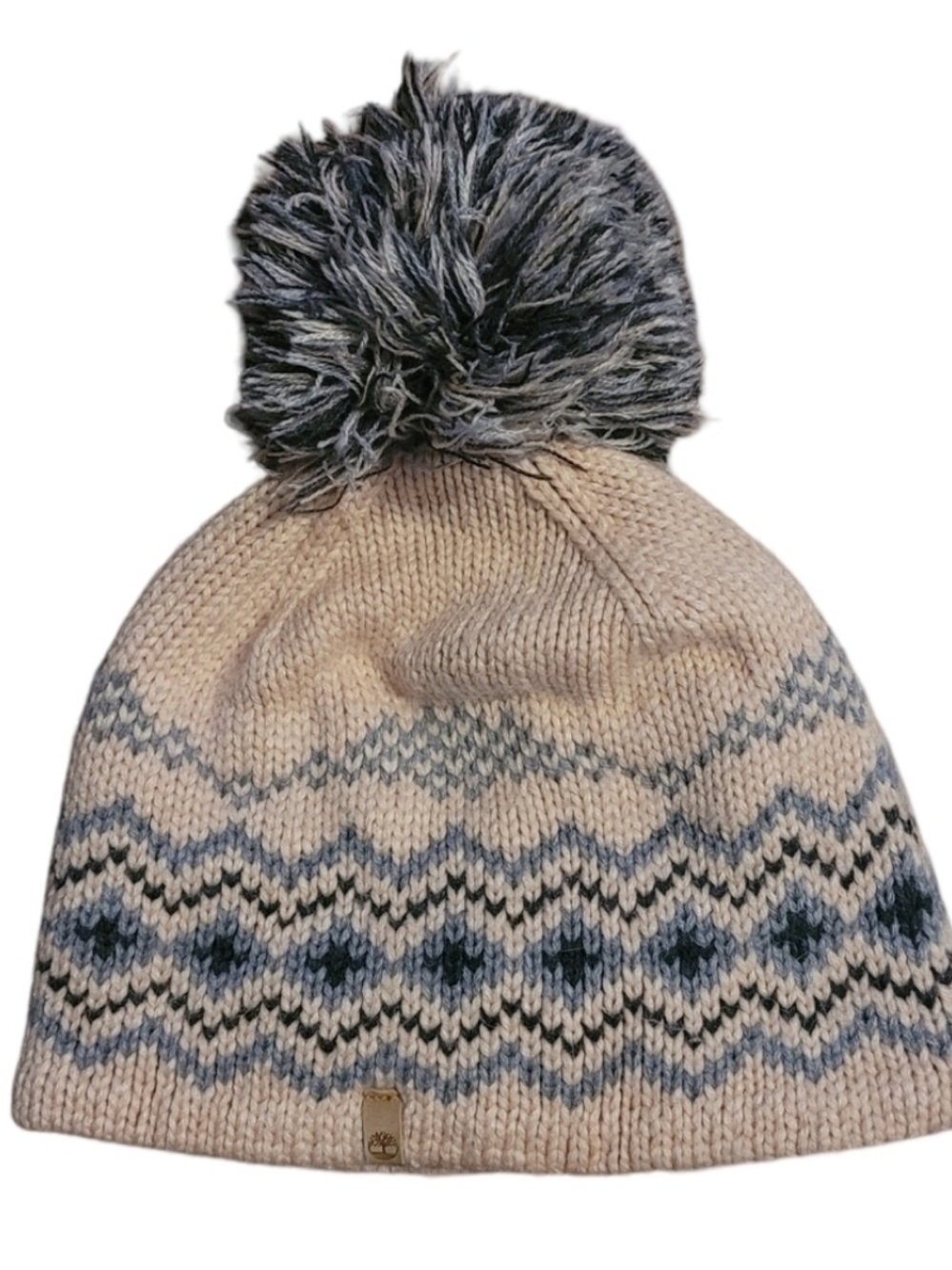 Timberland Pom Pom Fair Isle Beanie